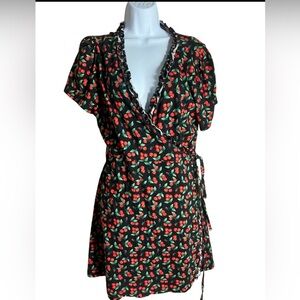 Forever 21 RED CHERRY Floral Dress